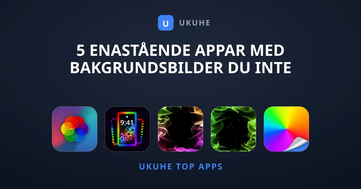 5 Enastående Appar Med Bakgrundsbilder Du Inte Får Missa